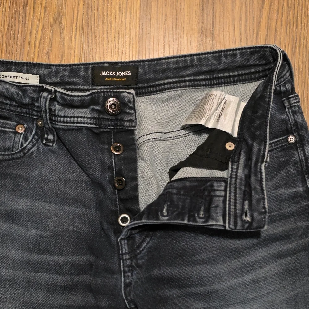 Jack & Jones Mike Jeans Mens 29x30 Comfort Fit Indigo Knit Button Fly Turkey A2 - Picture 5 of 14